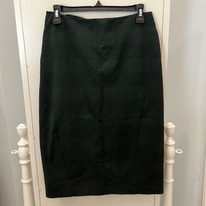 Dark green pencil skirt
